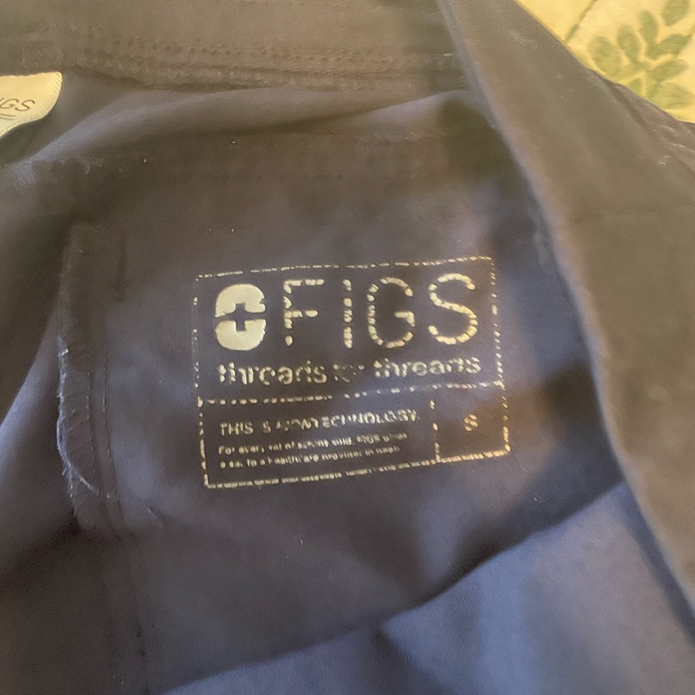 Navy bootcut Figs scrub pants